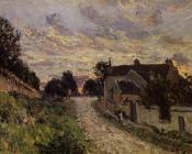 阿尔弗莱德 西斯莱 : A Small Street in Louveciennes